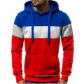 2021 Oversized Men's New Large Size Fashion Casual Coat Stitching Color Matching Plus-Size Hoodies